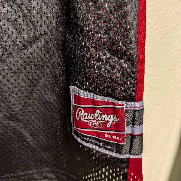 Rawlings Lugnuts Black and Red Baseball Jersey Size Xxl Pre-owned - Picture 4 of 12